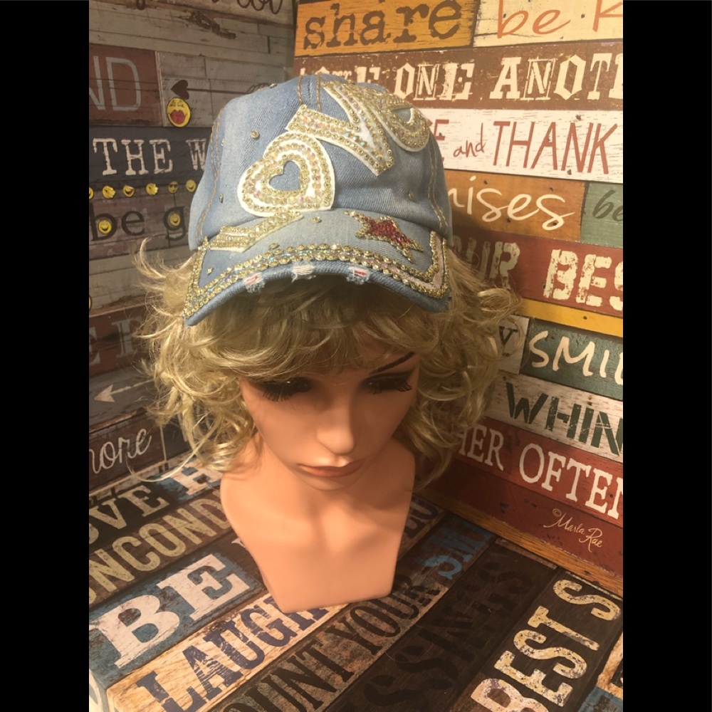 New Chic “ Love “ Bling Sexy Jean Hat !!!
